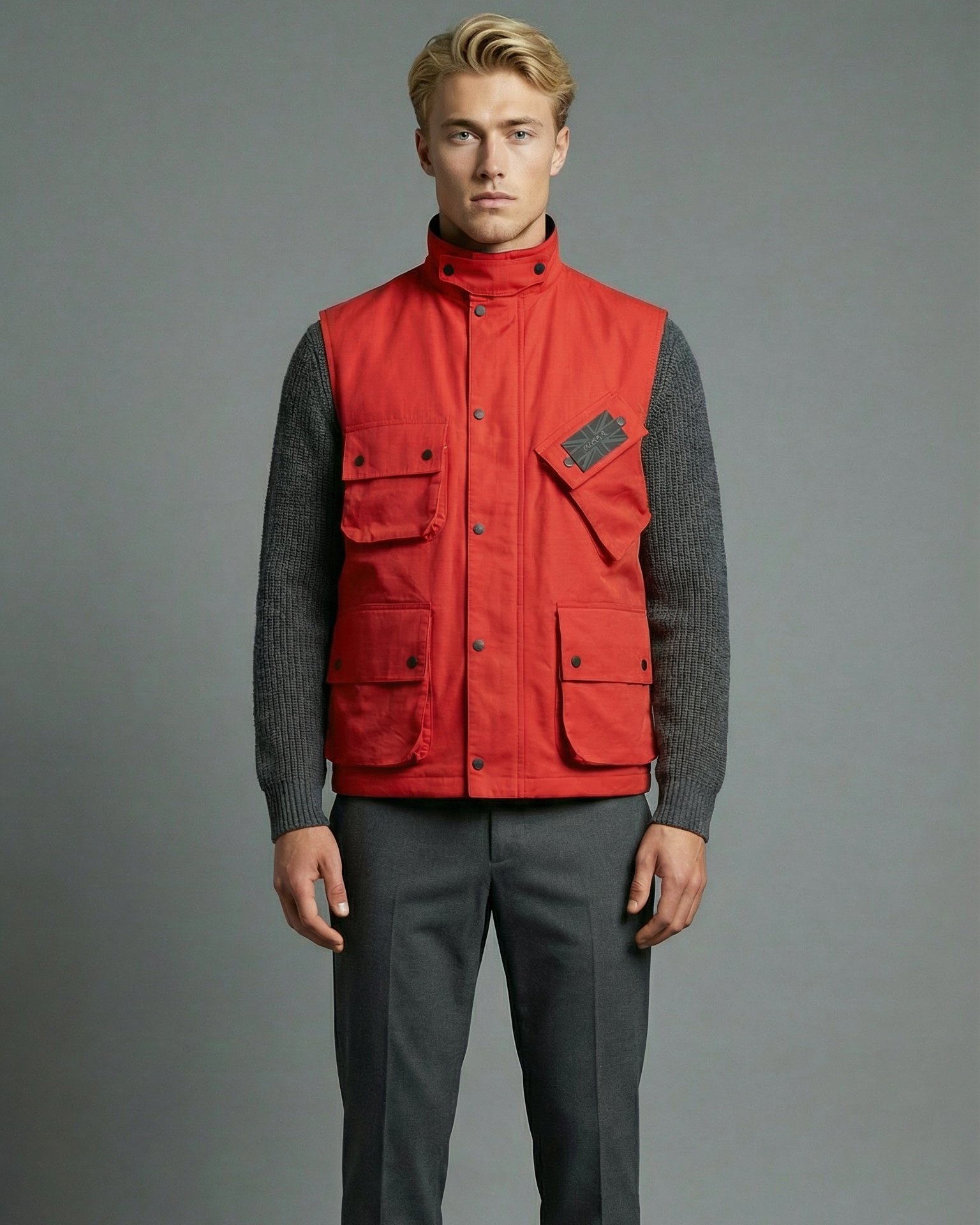 4011O00078ED DONINGTON VEST Red