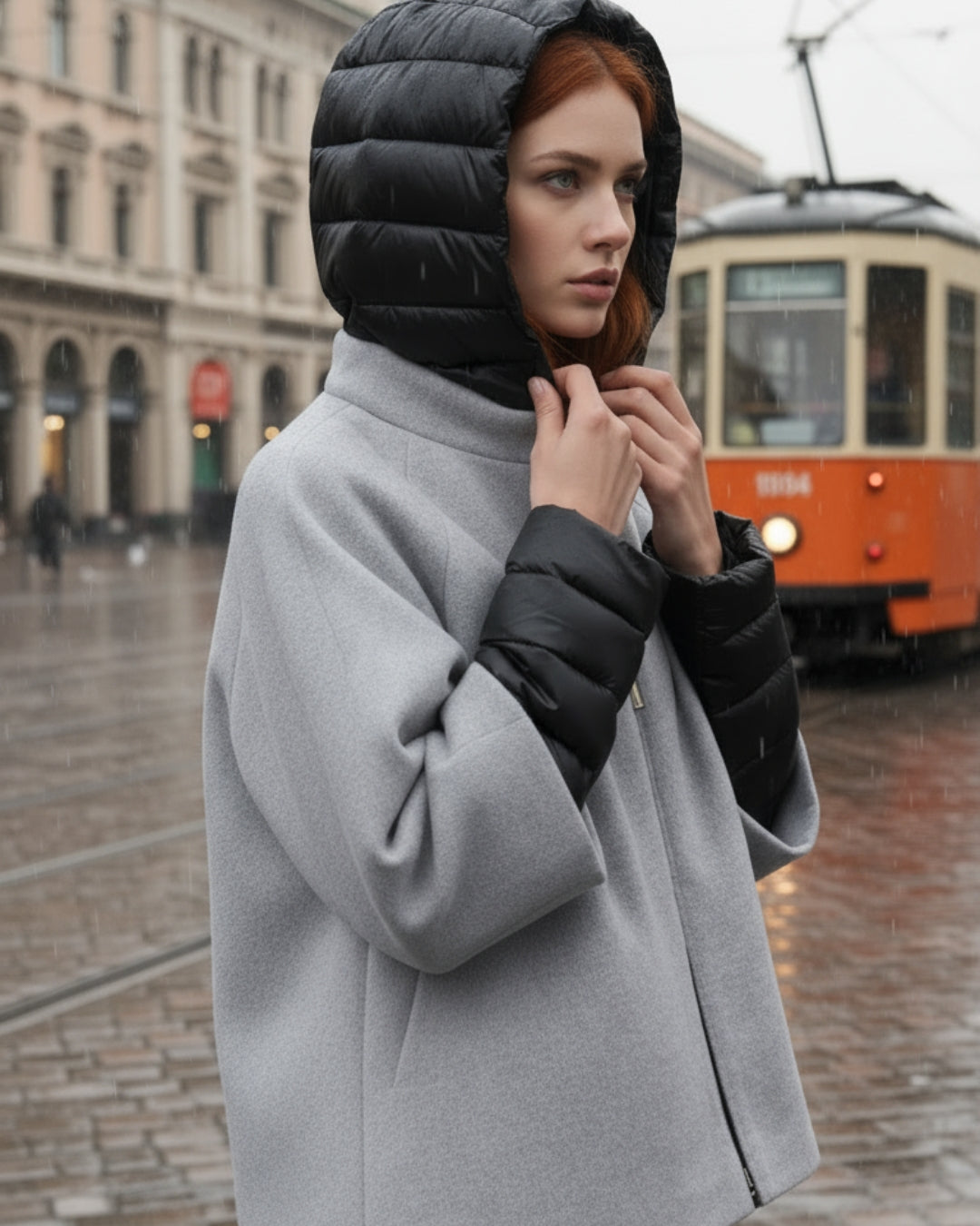 FD W056 Grey melange